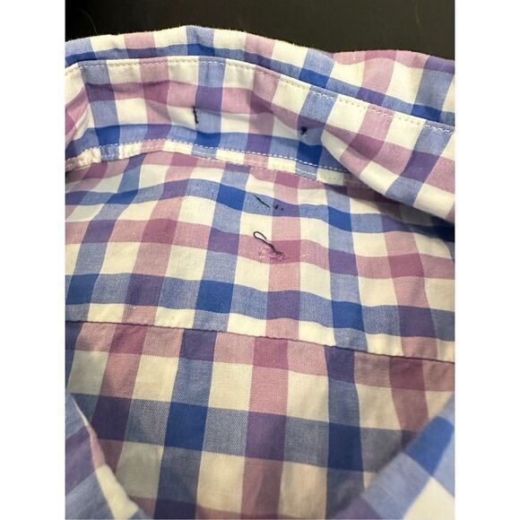 3 J Crew Men’s Button Down Shorts Long Sleeve Cotton Checkered Size XL 44-46 - Picture 7 of 10